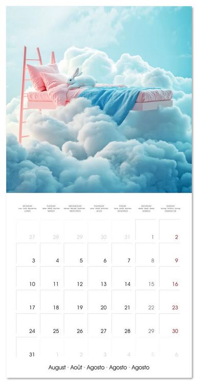 Produktbild: Animals in unreal rooms - Dreamlike Illusions (Wall Calendar 2026 12 &times; 12 Inch) CALVENDO 12 Month Wall Calendar
