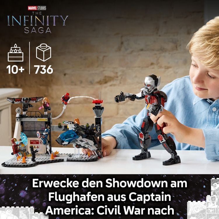 Produktbild: LEGO Marvel Captain America: Civil War Actionduell - 8 Minifiguren 76314