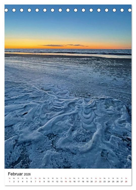 Produktbild: Strand der Sehnsucht - Sankt Peter-Ording (Tischkalender 2026 DIN A5 hoch), CALVENDO Monatskalender