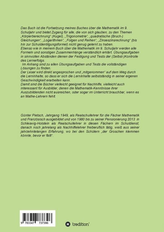 Produktbild: Mathematik im 10. Schuljahr