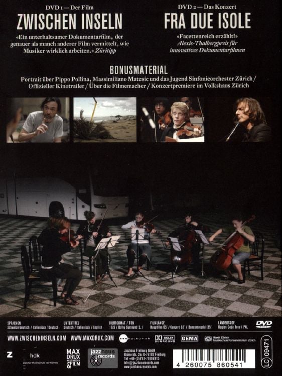 Produktbild: Pippo Pollina - Zwischen Inseln DVD [SE] [2 DVDs]
