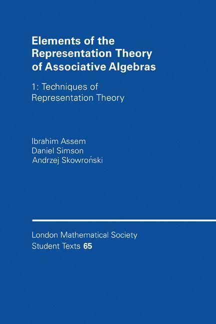 Produktbild: Elements of the Representation Theory of Associative Algebras