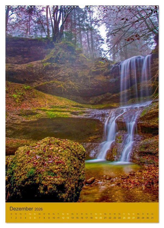 Produktbild: Wo der Wildbach rauscht im Allg&auml;u (hochwertiger Premium Wandkalender 2026 DIN A2 hoch), Kunstdruck in Hochglanz