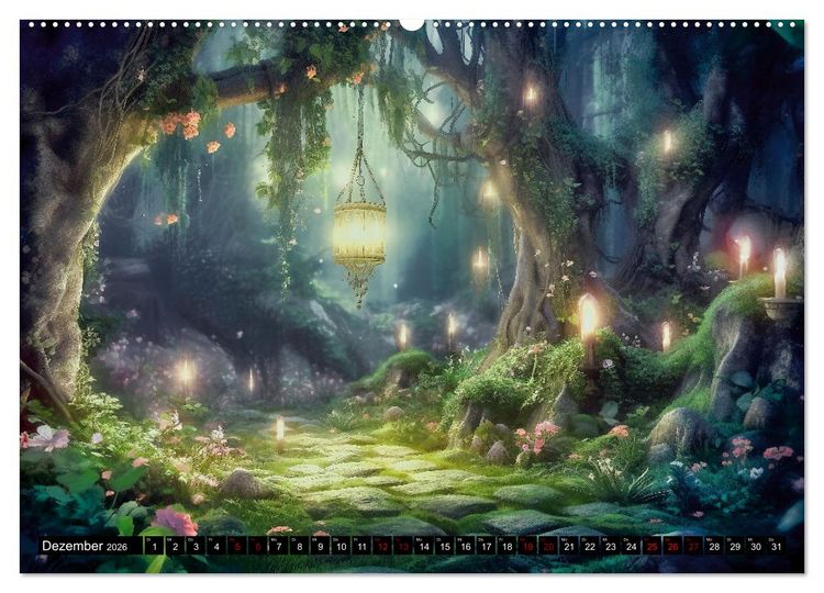 Produktbild: Im Reich der Elben (Wandkalender 2026 DIN A2 quer), CALVENDO Monatskalender