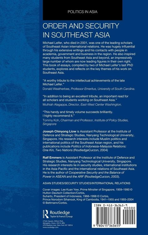 Produktbild: Order and Security in Southeast Asia