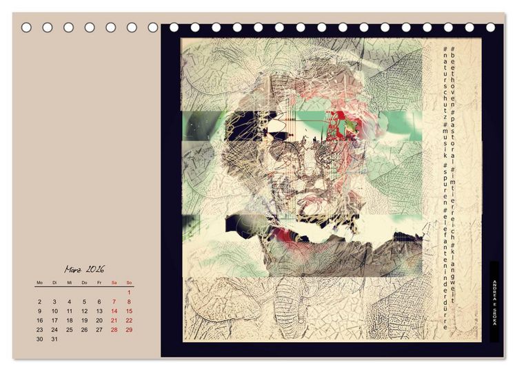 Produktbild: Beethoven - Pastorale im Aufbruch (Tischkalender 2026 DIN A5 quer), CALVENDO Monatskalender