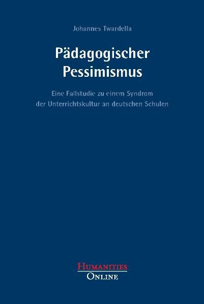 Produktbild: P&auml;dagogischer Pessimismus