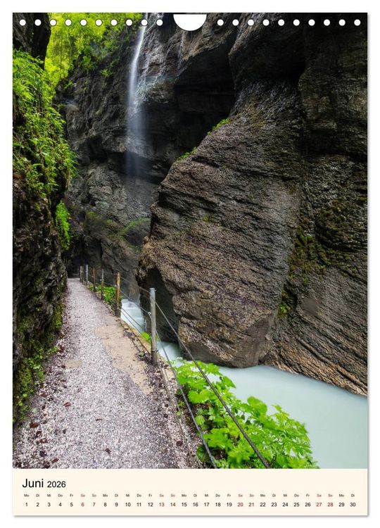 Produktbild: Partnachklamm (Wandkalender 2026 DIN A4 hoch), CALVENDO Monatskalender