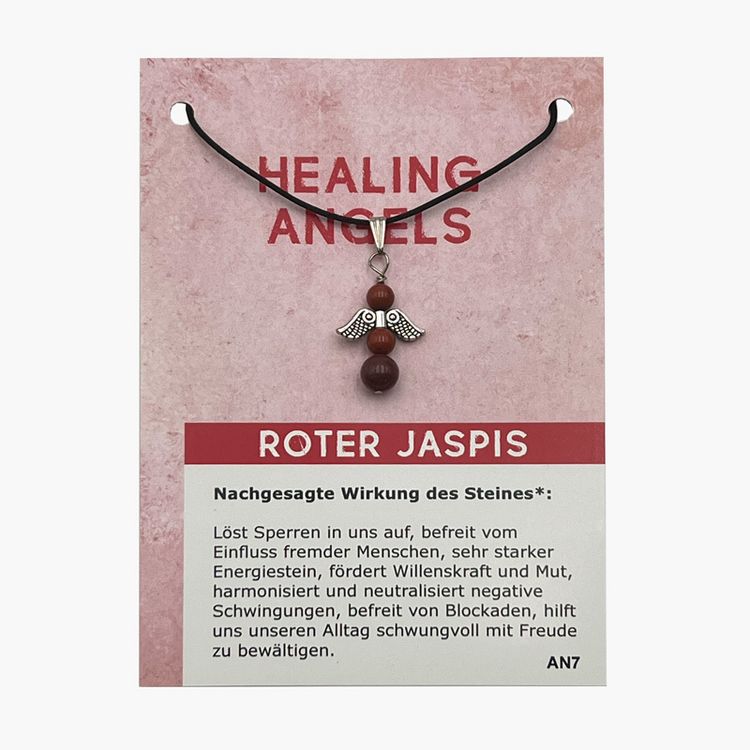 Produktbild: Jaspis rot Minicard Healing Angels