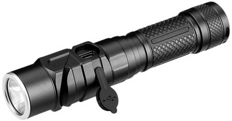 Produktbild: WorkPro Taschenlampe mit Stroboskopmodus, mit Handschlaufe &uuml;ber USB 1100lm 16h 128g