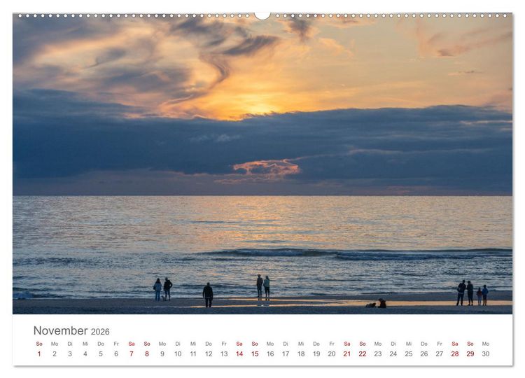 Produktbild: D&auml;nemark - Henne Strand (hochwertiger Premium Wandkalender 2026 DIN A2 quer), Kunstdruck in Hochglanz