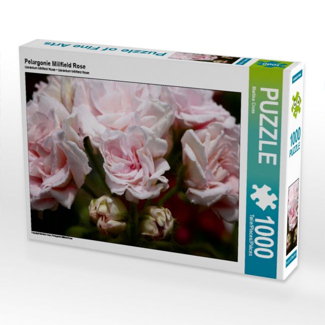 Produktbild: CALVENDO Puzzle Pelargonie Millfield Rose | 1000 Teile Lege-Gr&ouml;&szlig;e 64x48cm Foto-Puzzle f&uuml;r gl&uuml;ckliche Stunden