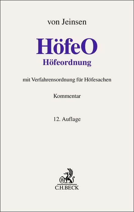 Produktbild: Höfeordnung. HöfeO
