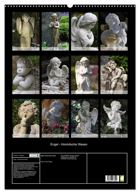 Produktbild: Engel - Himmlische Wesen (Wandkalender 2026 DIN A2 hoch), CALVENDO Monatskalender