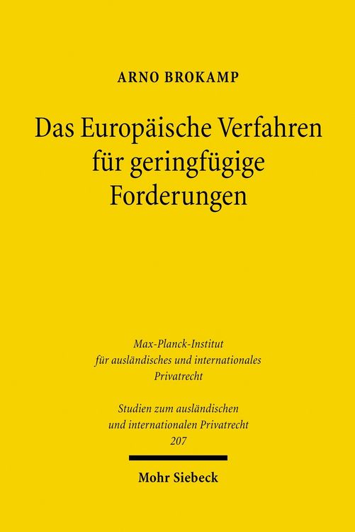 Produktbild: Das Europ&auml;ische Verfahren f&uuml;r geringf&uuml;gige Forderungen