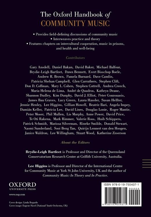 Produktbild: The Oxford Handbook of Community Music