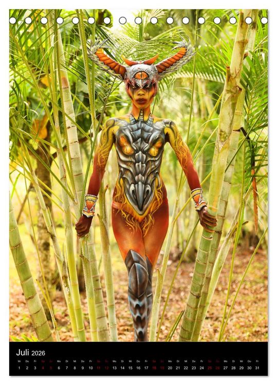 Produktbild: Equatorial Guinea Bodypainting Festival "Origins" (Tischkalender 2026 DIN A5 hoch), CALVENDO Monatskalender