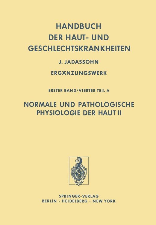 Produktbild: Normale und Pathologische Physiologie der Haut II