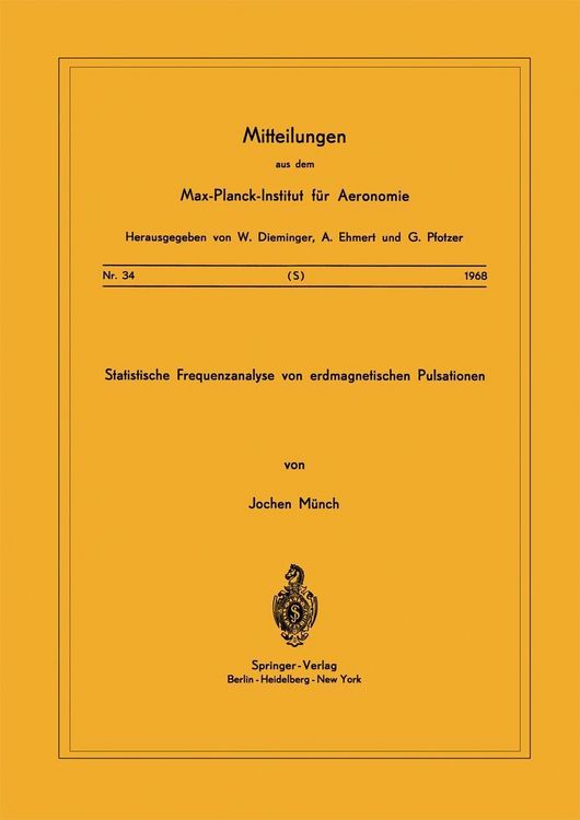 Produktbild: Statistische Frequenzanalyse von Erdmagnetischen Pulsationen