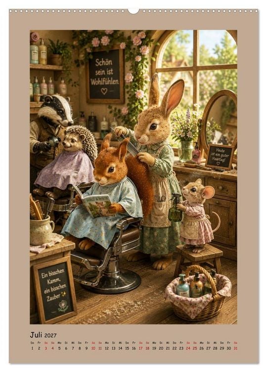Produktbild: Das kleine Walddorf (hochwertiger Premium Wandkalender 2027 DIN A2 hoch), Kunstdruck in Hochglanz