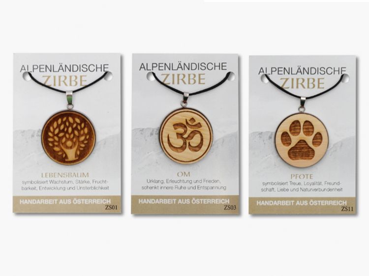 Produktbild: Sortiment Alpenl&auml;ndischer Zirben Anh&auml;nger, R414