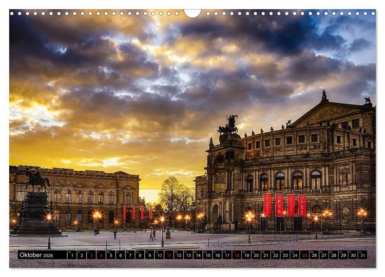 Produktbild: WUNDERVOLLES DRESDEN (Wandkalender 2026 DIN A3 quer), CALVENDO Monatskalender
