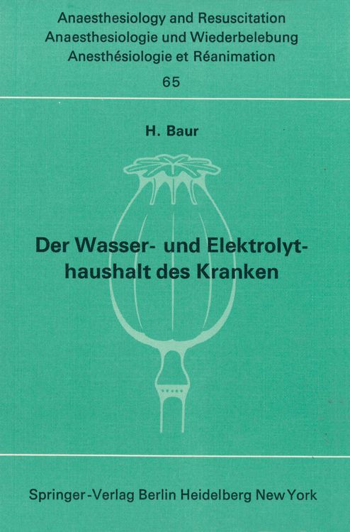 Produktbild: Der Wasser- und Elektrolythaushalt des Kranken