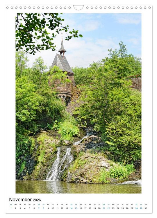 Produktbild: Natur genie&szlig;en - Hunsr&uuml;ck, Mosel und Eifel (Wandkalender 2026 DIN A3 hoch), CALVENDO Monatskalender