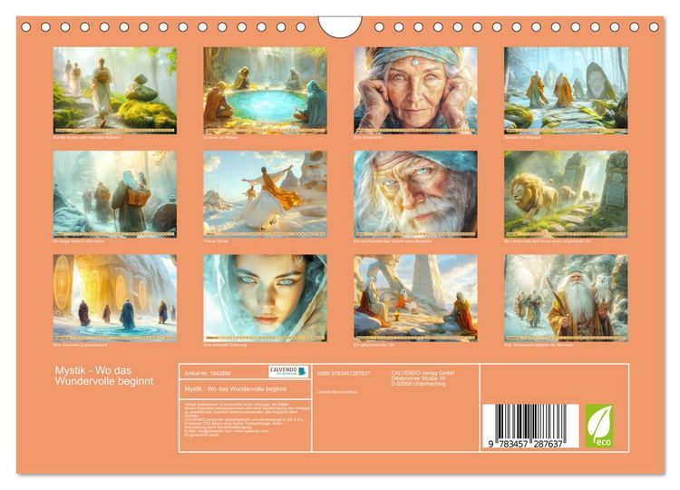 Produktbild: Mystik - Wo das Wundervolle beginnt (Wandkalender 2026 DIN A4 quer), CALVENDO Monatskalender