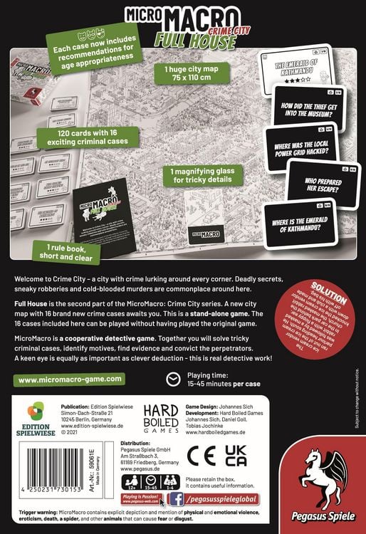Produktbild: MicroMacro: Crime City 2 - Full House (Edition Spielwiese) (English Edition)