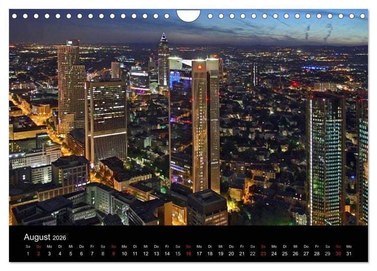 Produktbild: Frankfurt am Main (Wandkalender 2026 DIN A4 quer), CALVENDO Monatskalender