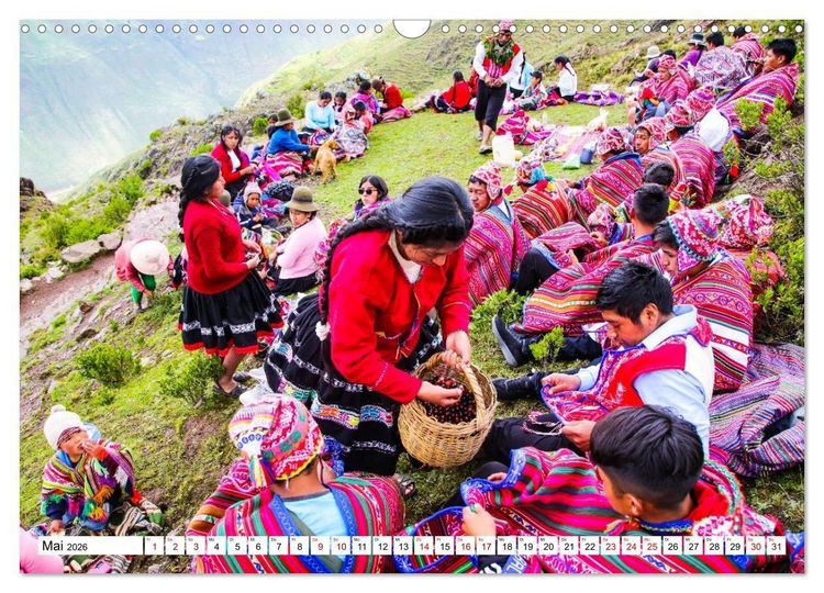 Produktbild: Traditionen und Feste im Hochland von Peru (Wandkalender 2026 DIN A3 quer), CALVENDO Monatskalender