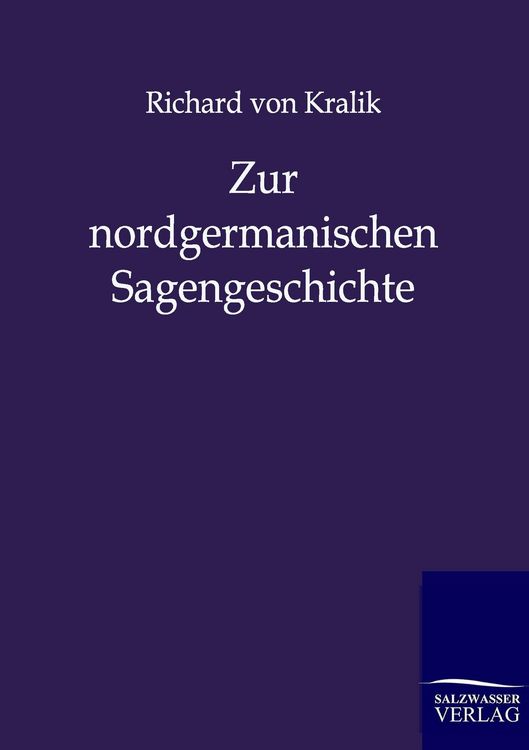 Produktbild: Zur nordgermanischen Sagengeschichte