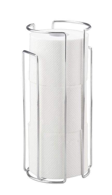Produktbild: Toilettenpapier-Ersatzrollenhalter Chrom 2er Set, f&uuml;r 3 Rollen