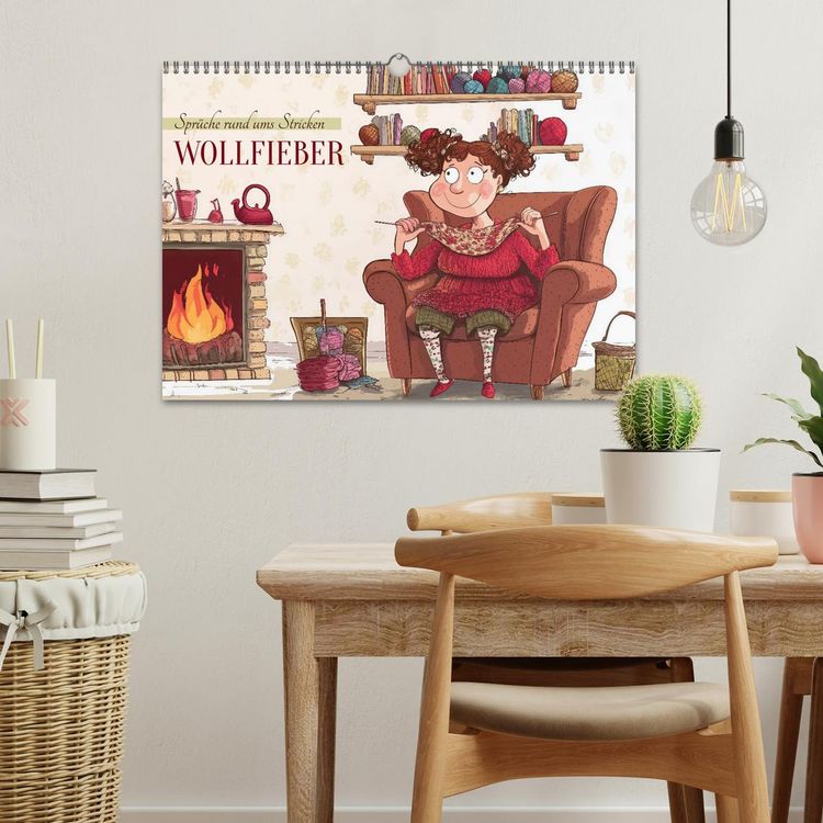 Produktbild: Wollfieber (Wandkalender 2026 DIN A3 quer), CALVENDO Monatskalender