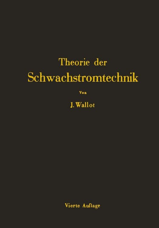 Produktbild: Einf&uuml;hrung in die Theorie der Schwachstromtechnik