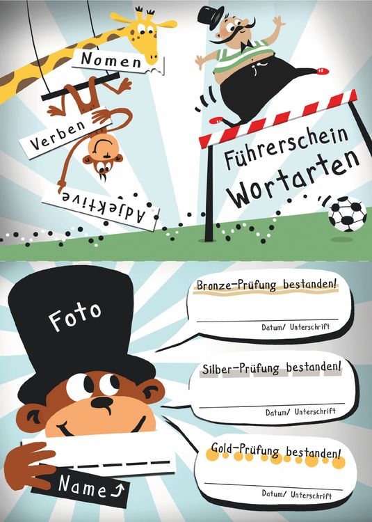 Produktbild: Wortarten - Klassensatz F&uuml;hrerscheine