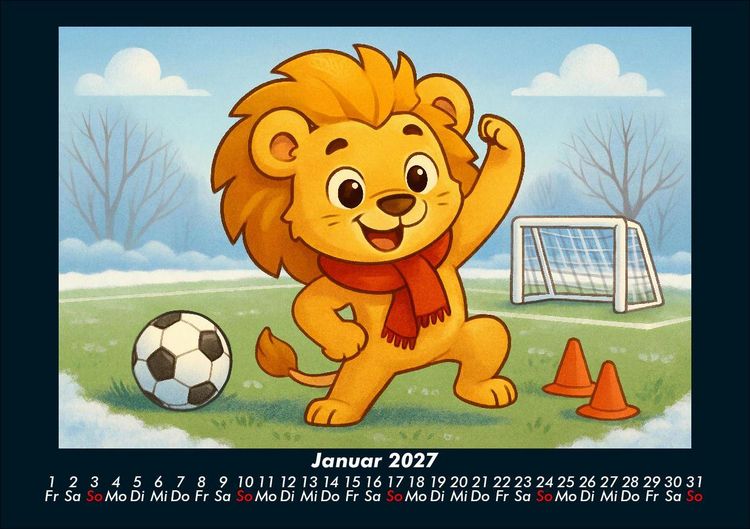 Produktbild: Buschi und das Fu&szlig;balljahr 2027 Fotokalender DIN A5
