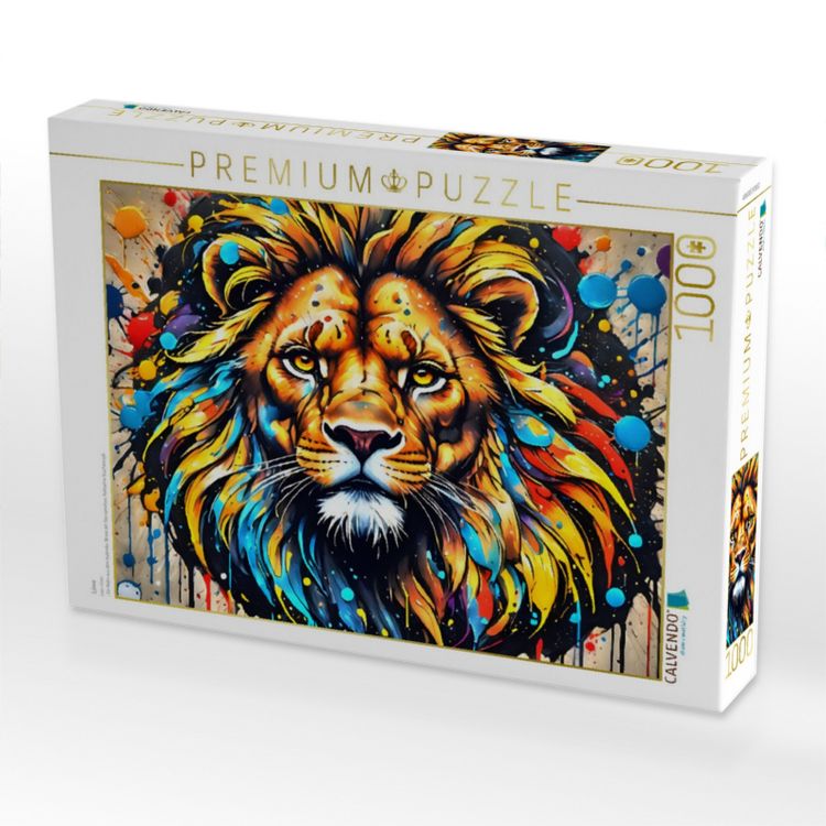 Produktbild: CALVENDO Puzzle L&ouml;we | 1000 Teile Lege-Gr&ouml;&szlig;e 64x48cm Foto-Puzzle f&uuml;r gl&uuml;ckliche Stunden