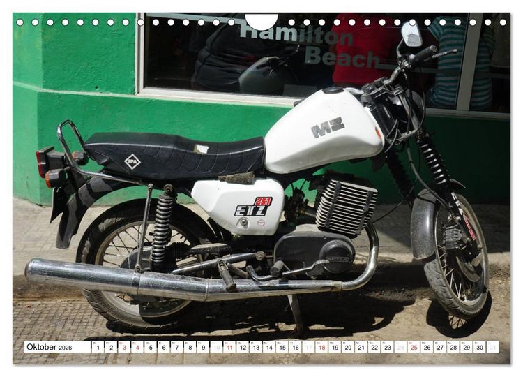 Produktbild: Mythos MZ - Ein DDR-Motorrad auf Kuba (Wandkalender 2026 DIN A4 quer), CALVENDO Monatskalender