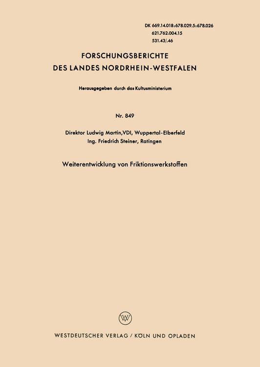 Produktbild: Weiterentwicklung von Friktionswerkstoffen