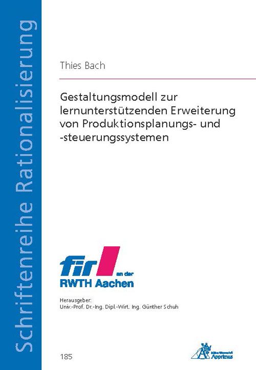 Produktbild: Gestaltungsmodell zur lernunterst&uuml;tzenden Erweiterung von Produktionsplanungs- und -steuerungssystemen
