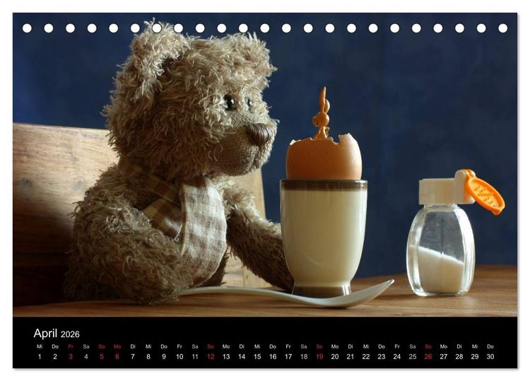 Produktbild: Herr Nopf ist da! (Tischkalender 2026 DIN A5 quer), CALVENDO Monatskalender