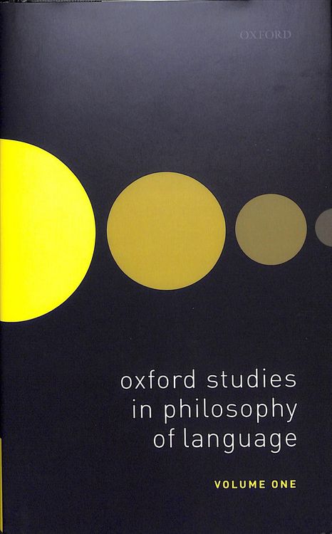 Produktbild: Oxford Studies in Philosophy of Language Volume 1