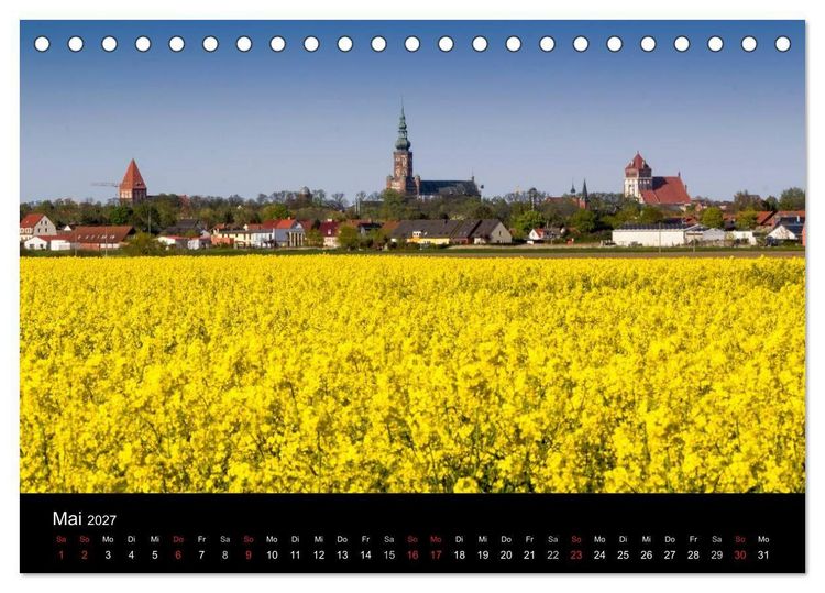 Produktbild: Univerit&auml;ts- und Hansestadt Greifswald (Tischkalender 2027 DIN A5 quer), CALVENDO Monatskalender