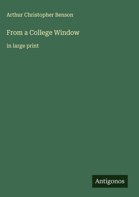 Produktbild: From a College Window
