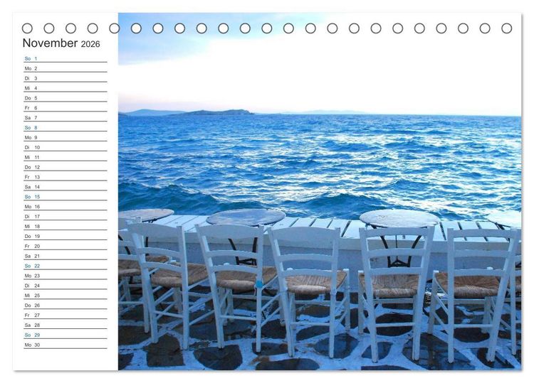 Produktbild: Mein Griechenland - Lieblingspl&auml;tze (Tischkalender 2026 DIN A5 quer), CALVENDO Monatskalender