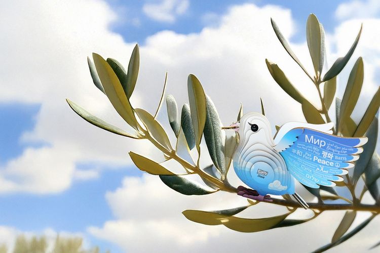 Produktbild: EUGY - 3D Bastelset Taube