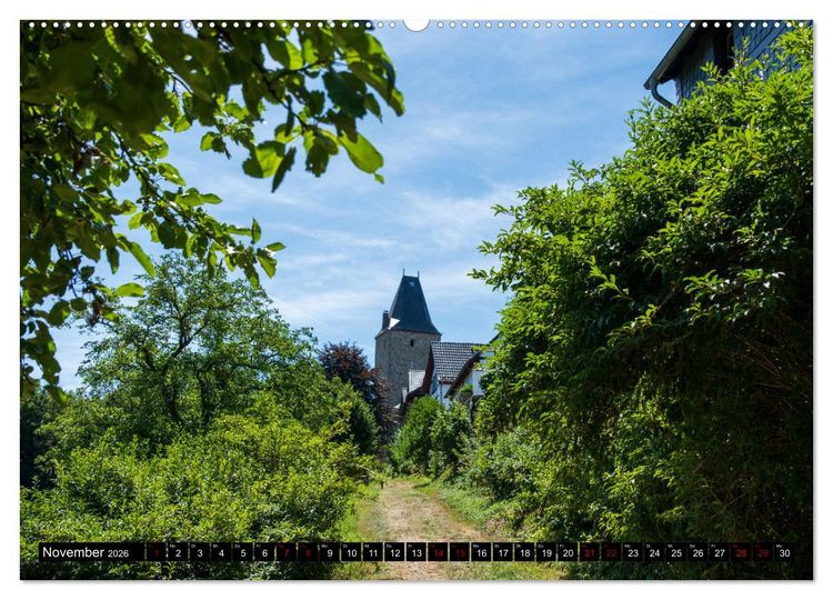 Produktbild: Blankenberg Burg und Stadt (Wandkalender 2026 DIN A2 quer), CALVENDO Monatskalender