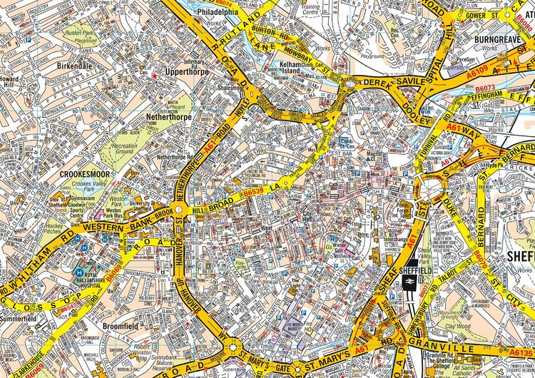 Produktbild: Sheffield A-Z Pocket Street Map